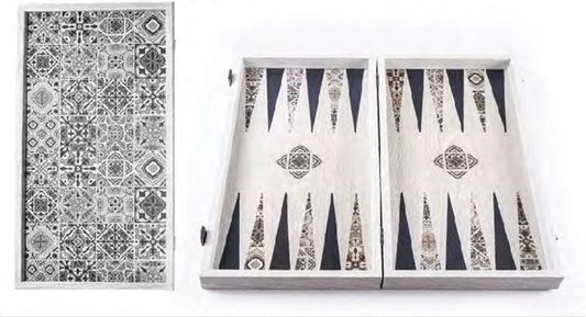Moroccan Print Backgammon