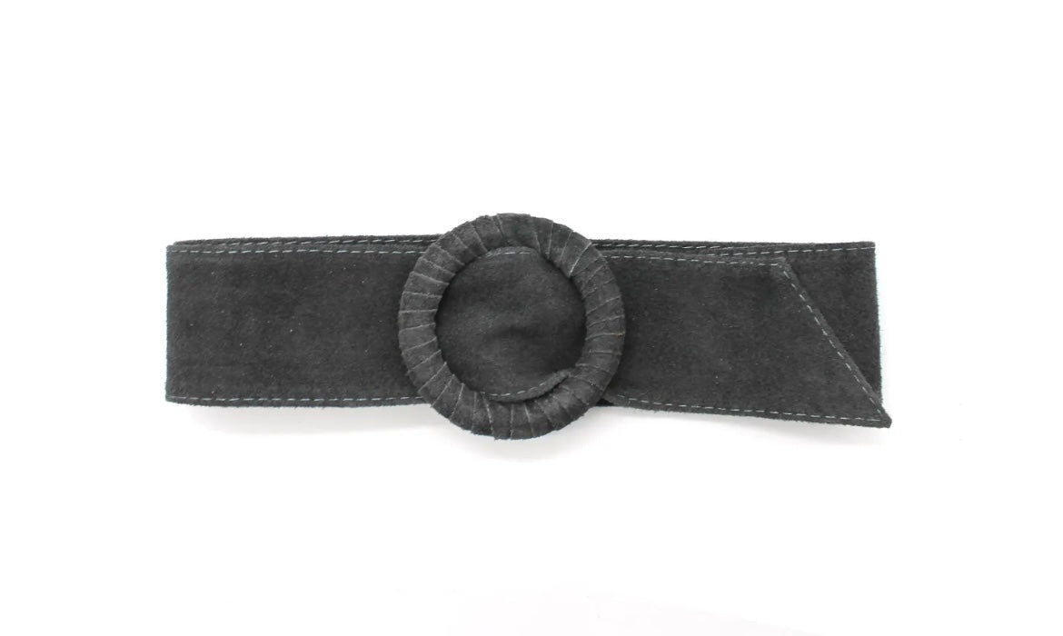 Leather Suede buckle belts