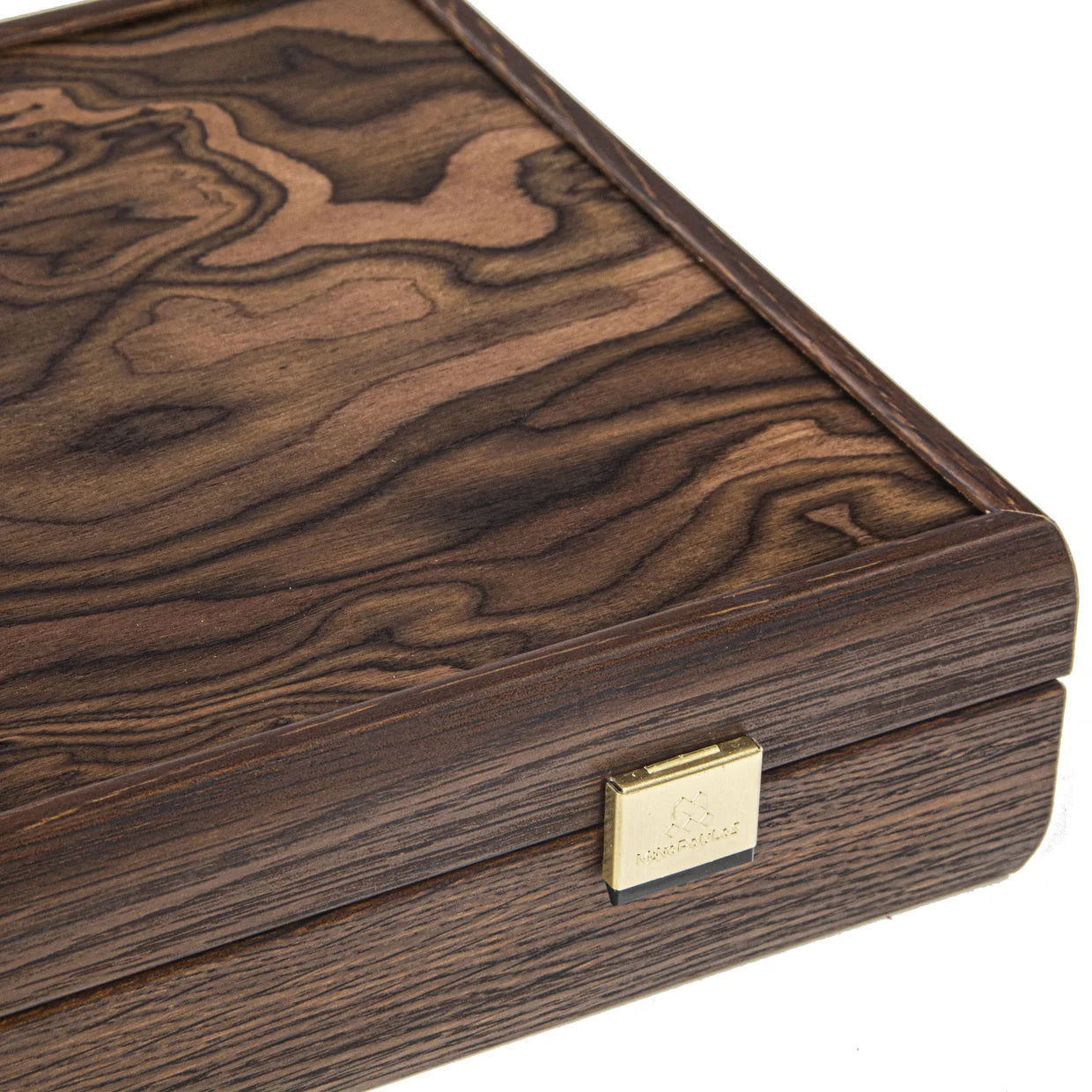 Luxury Poker Set in Dark Walnut Wooden Case with Californian Burl