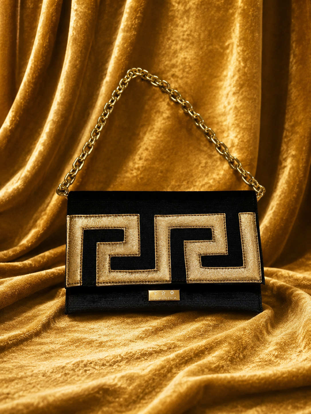 Purse Clutch Bag (Greek Meander)