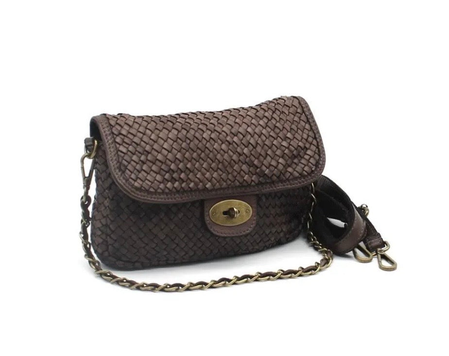 Woven Leather Bag