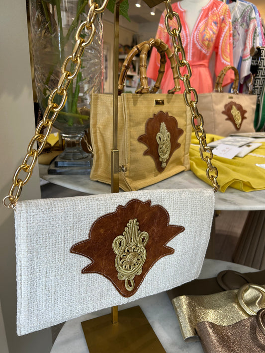 Clutch Purse with gold chain
