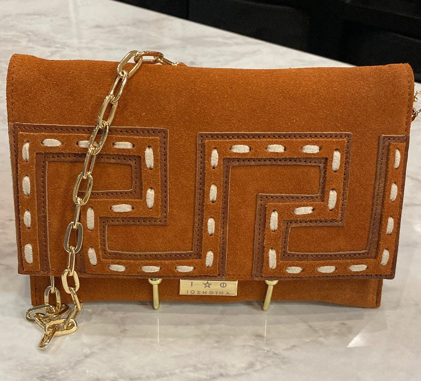 Leather Suede Clutch
