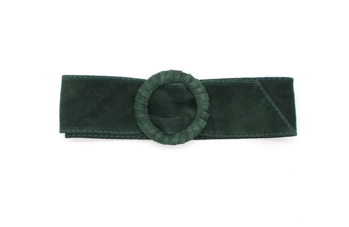 Leather Suede buckle belts