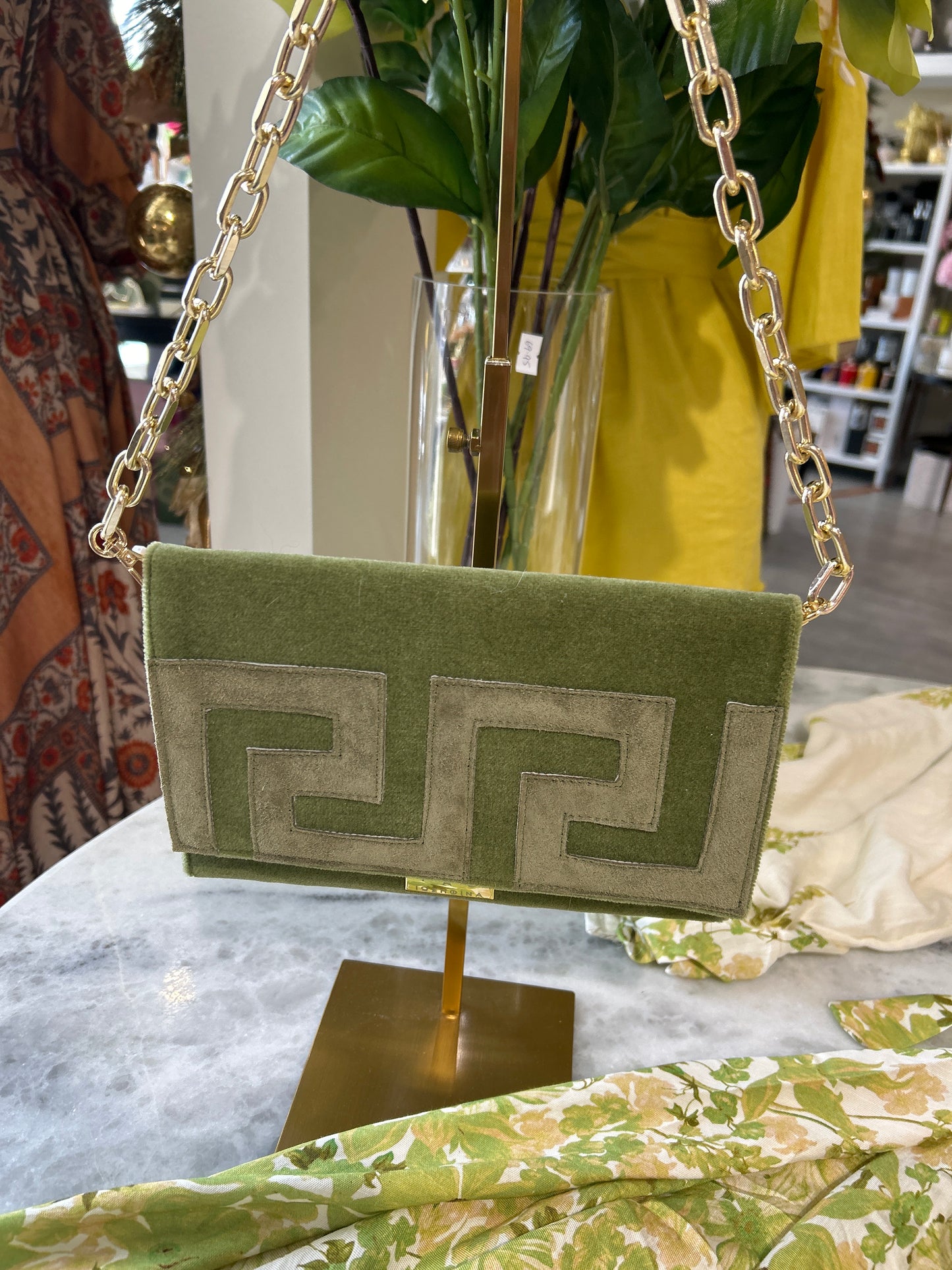 Purse Clutch Bag (Greek Meander)