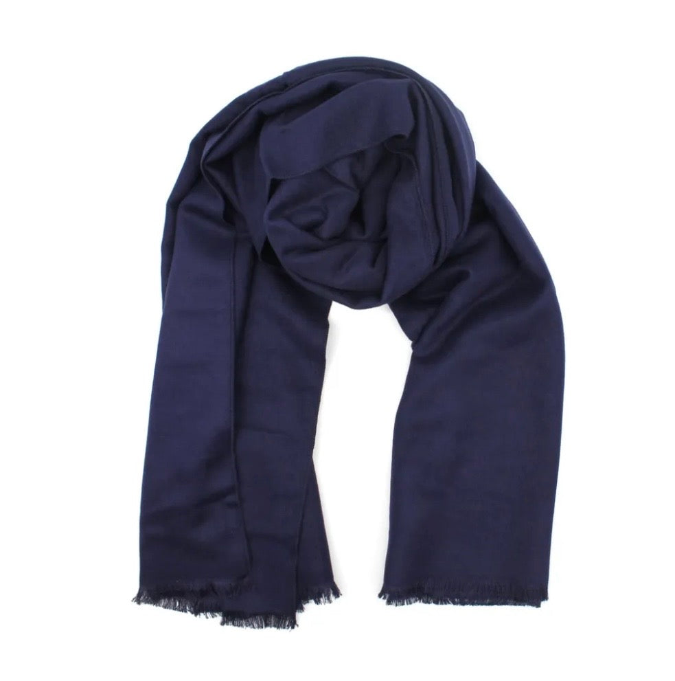 Soft Touch Cotton & Wool Blend Wrap Scarf