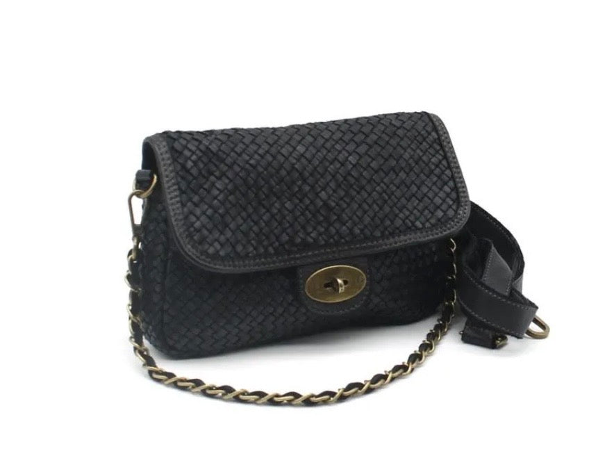 Woven Leather Bag