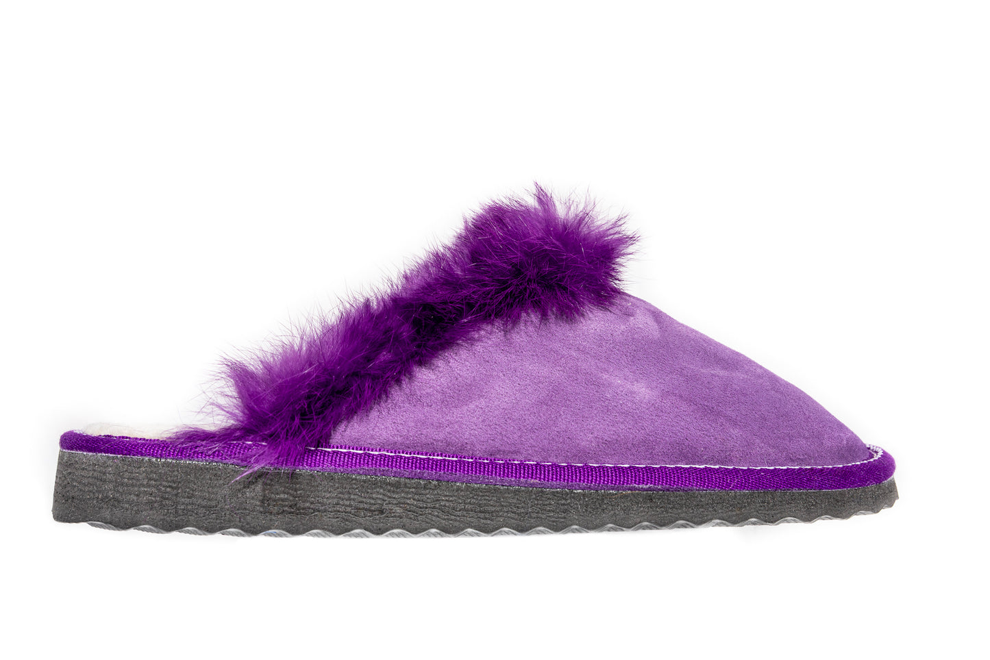 Purple Suede Slippers
