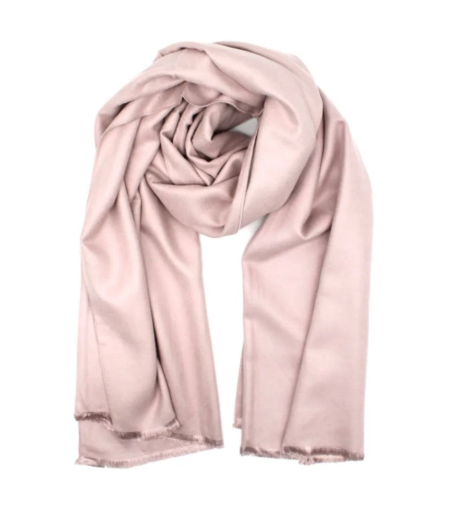 Soft Touch Cotton & Wool Blend Wrap Scarf