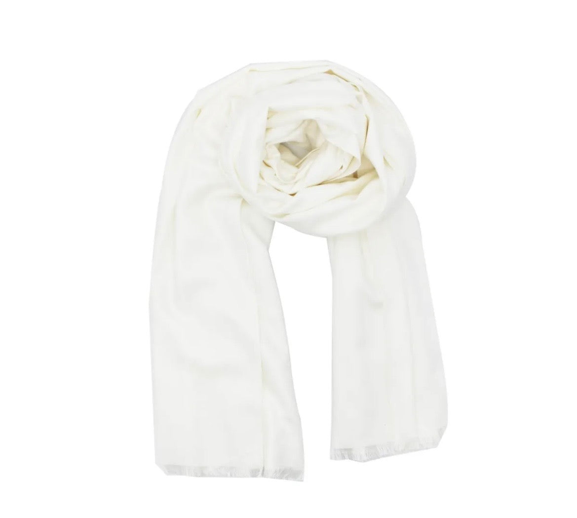 Soft Touch Cotton & Wool Blend Wrap Scarf