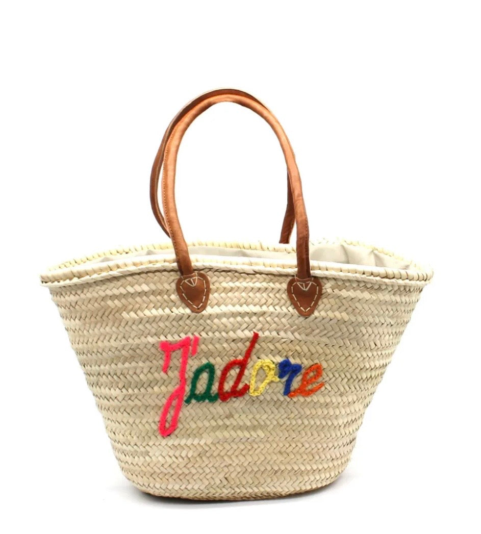 Handmade Italian Raffia Tote Bag – J’adore