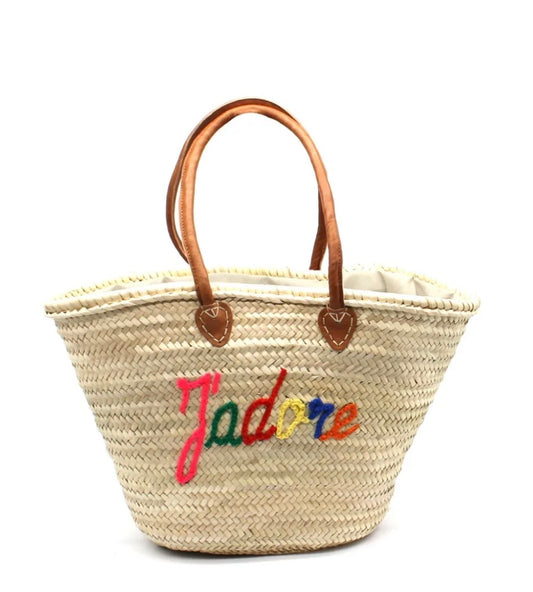 Handmade Italian Raffia Tote Bag – J’adore