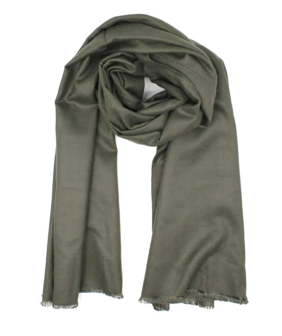Soft Touch Cotton & Wool Blend Wrap Scarf