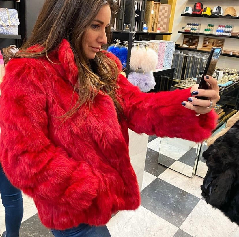 Red Fur Jacket