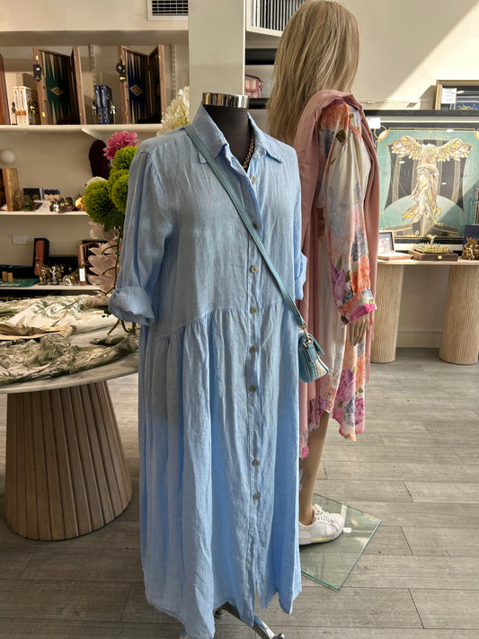 The Riviera Oversized Linen Dress