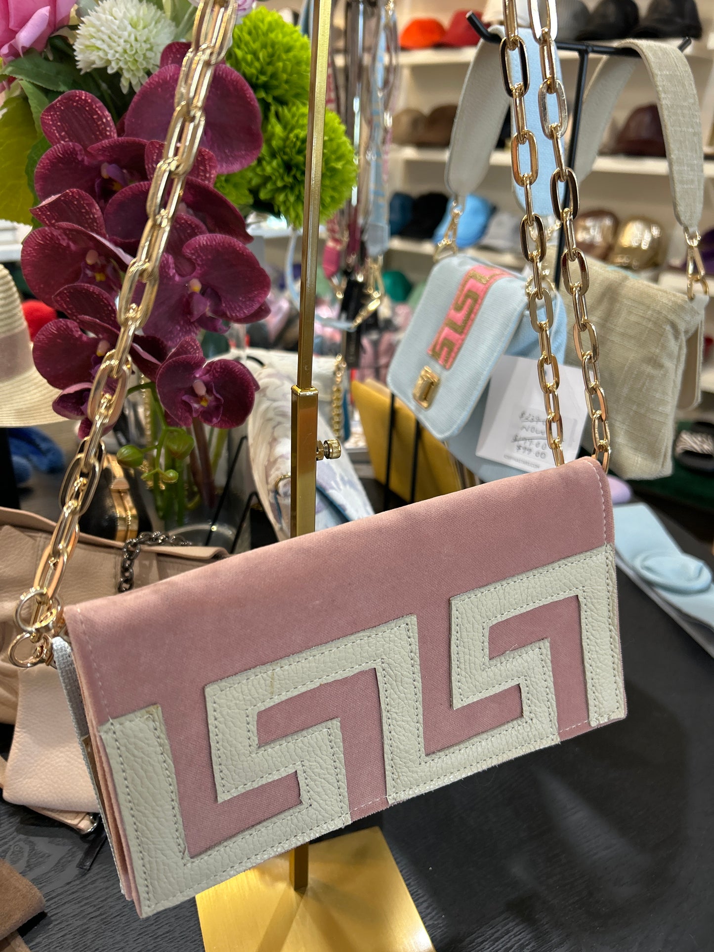 Purse Clutch Bag (Greek Meander)