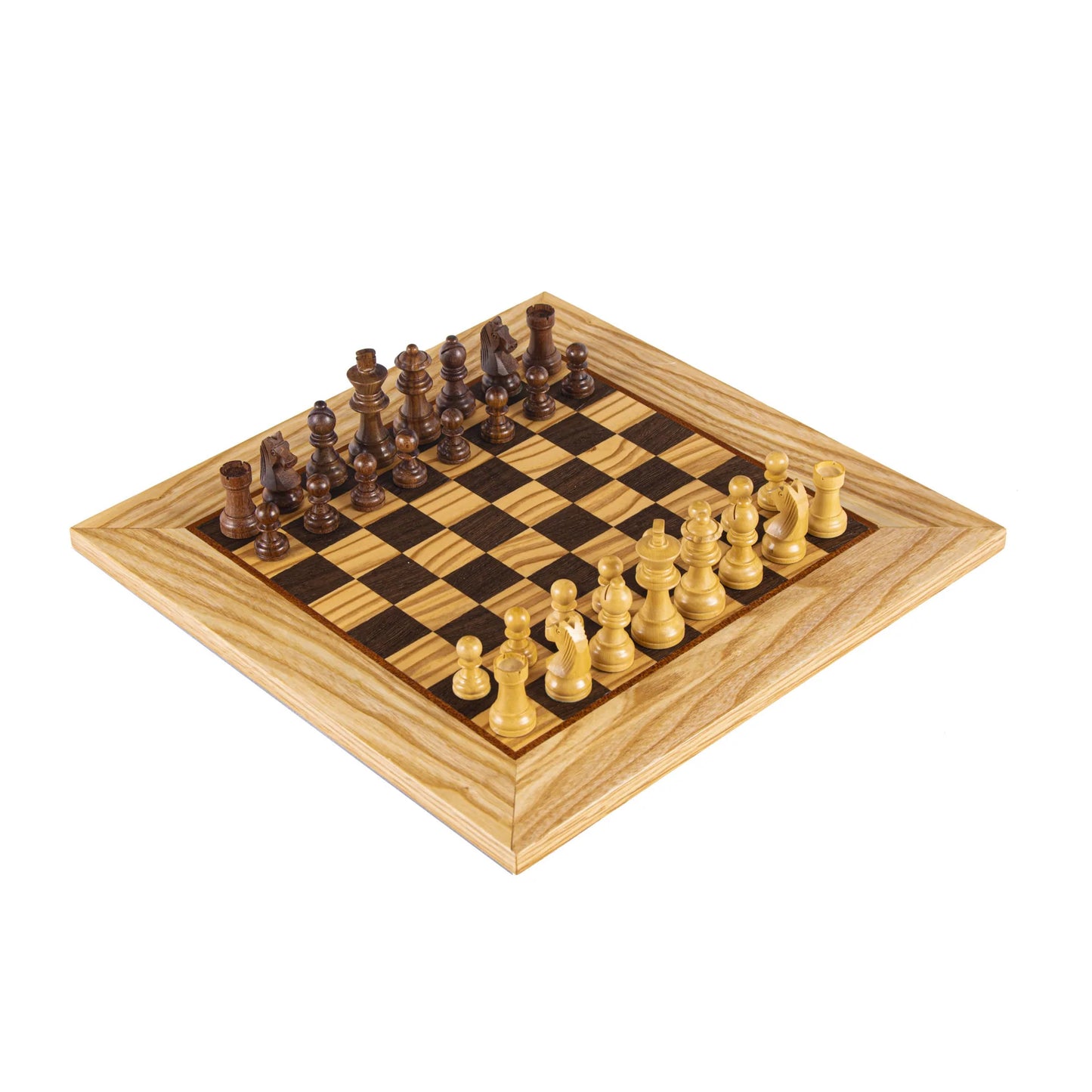 Olive Burl Chess Set